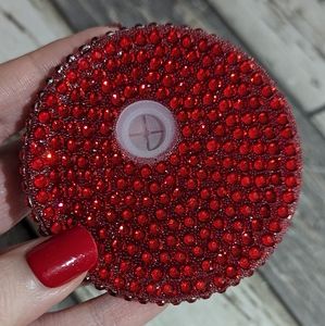 2 for $5 Item: Red Rhinestone Covered Cup Lid New!
